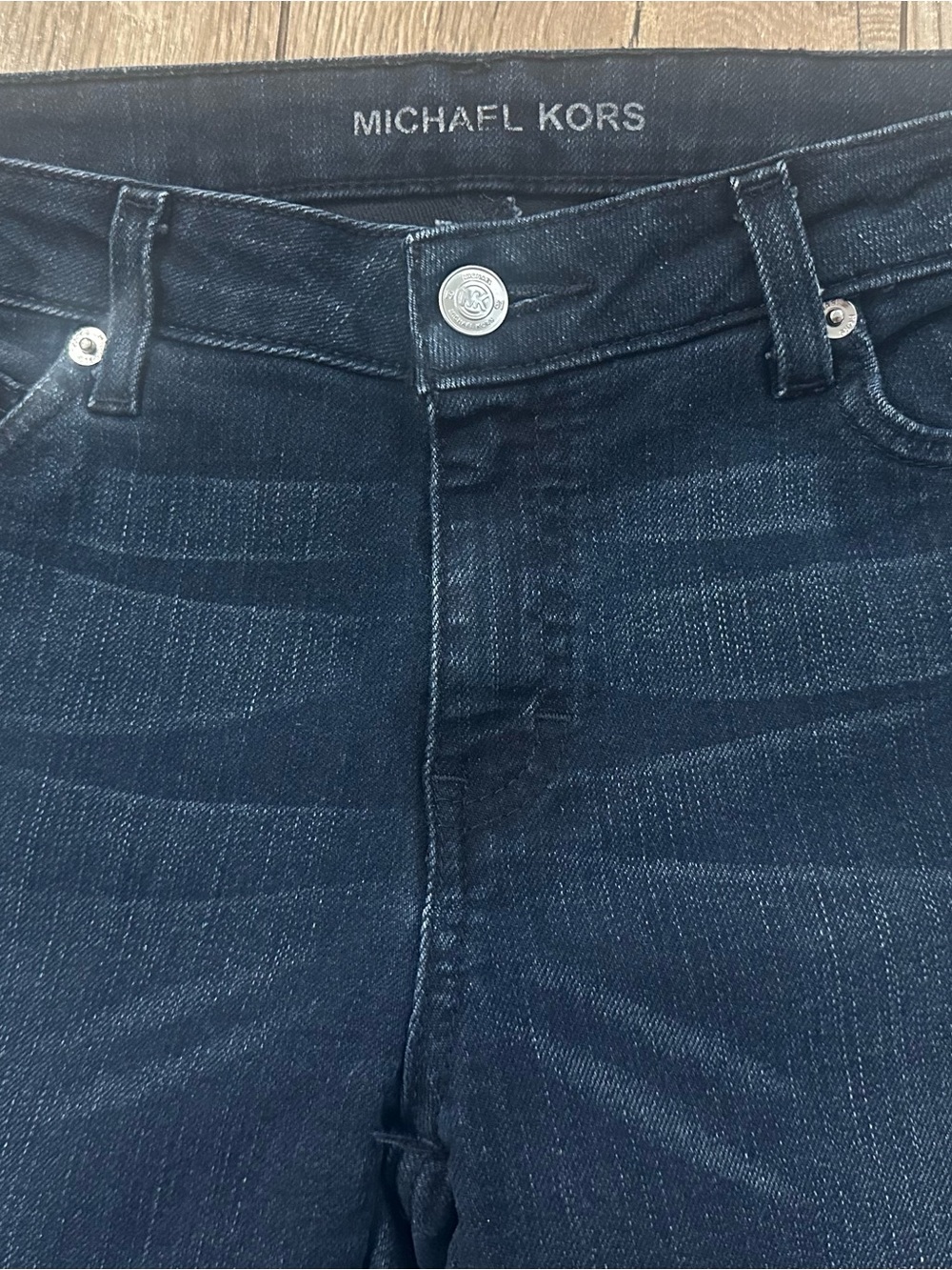 Michael Kors Bootcut Straight Leg Size 6 Midrise Dk Blue Rinse. EUC Versatile! - Picture 6 of 10
